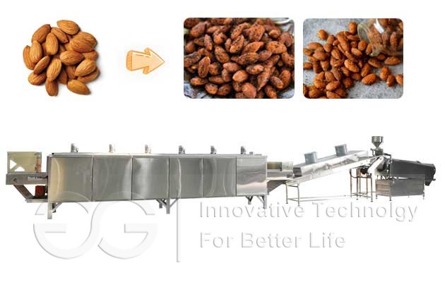 Almond Roasting Flavoring Machine